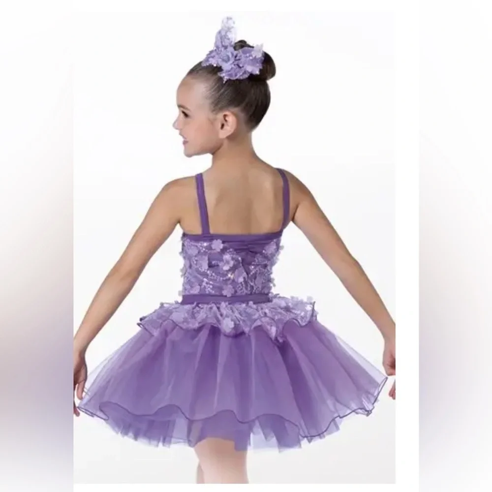 Weissman Lavender Sequin Kids Dance Costume